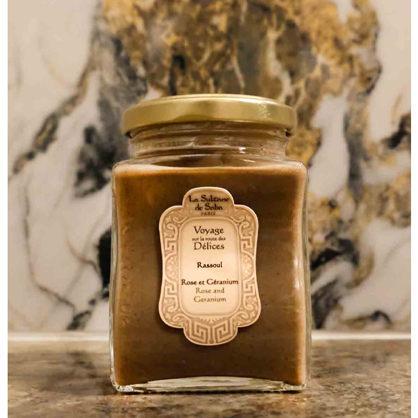RASSOUL ROSE AND GERANIUM Очищающая маска для лица, тела и волос