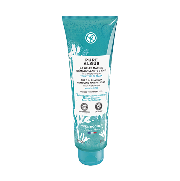 PURE ALGUE Морское "Желе" для Снятия Макияжа 3 в 1 с Микроводорослями - для Всех Типов Кожи