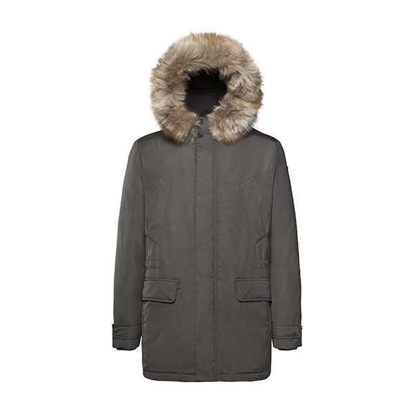 M NORWOLK PARKA - OXFORD POLYE Мужская куртка GRAY PINSTRIPE