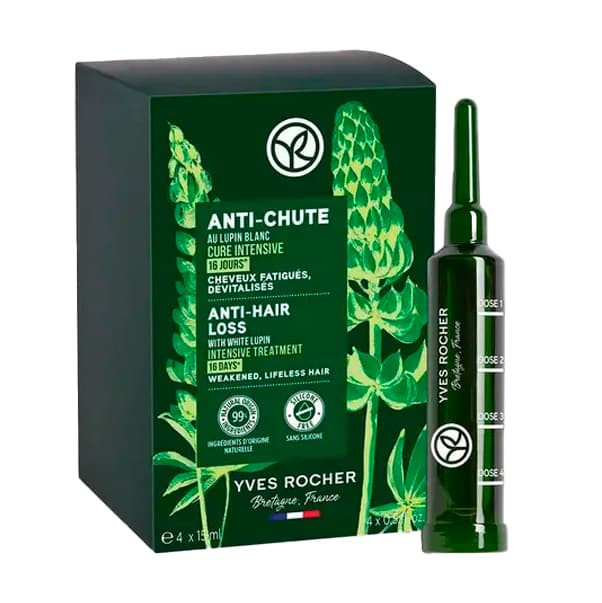 SOLUTIONS BOTANIQUES CAPILLAIRES ANTI-CHUTE Интенсивный Курс ПРОТИВ ВЫПАДЕНИЯ ВОЛОС с Белым Люпином - Для ослабленных волос,
