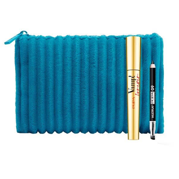 Набор (VAMP! FOREVER Тушь для ресниц + MINIMULTIPLAY Миникарандаш для глаз + косметичка)