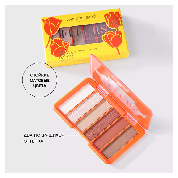 FLEURS NATURELLES TULIPE Палетка теней для век